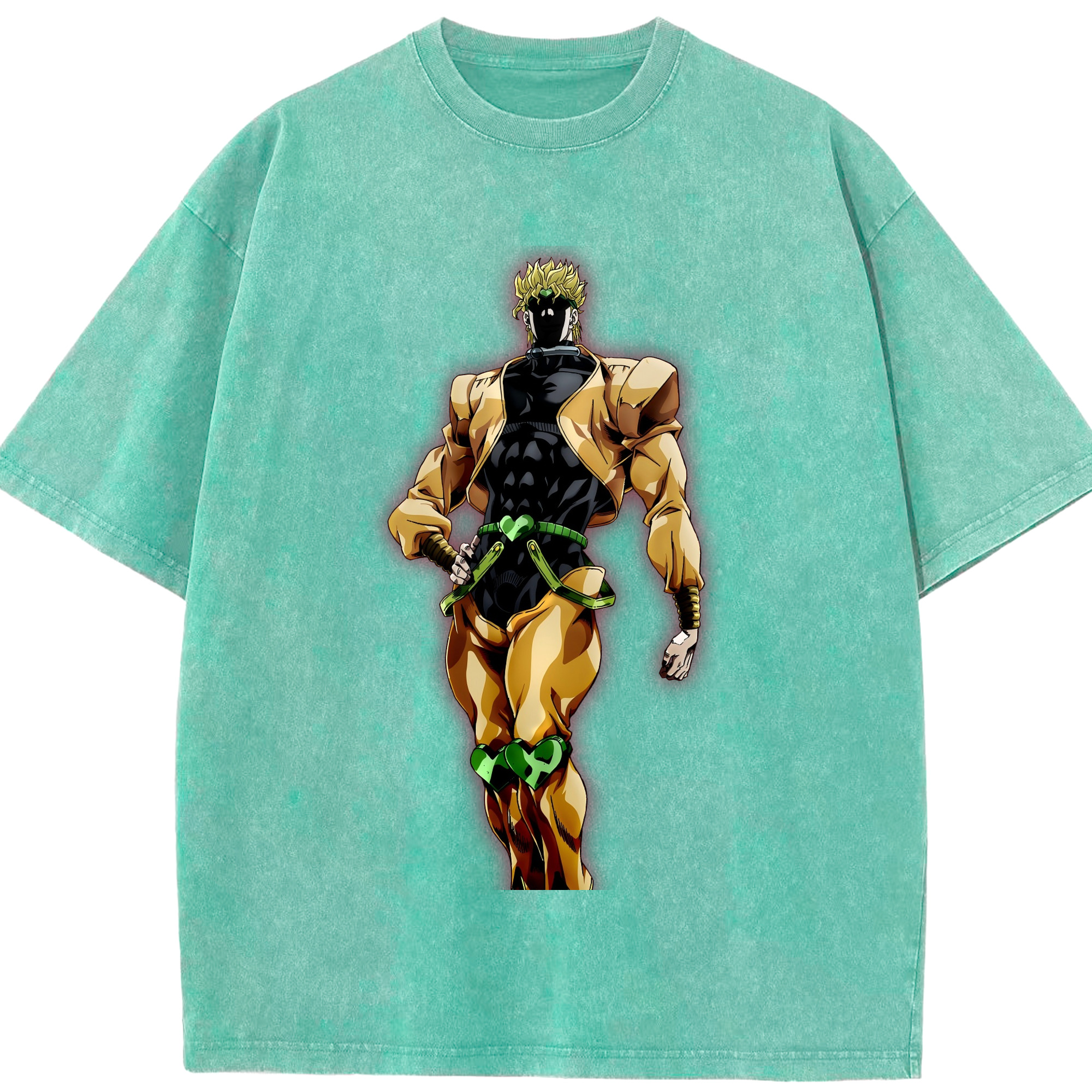 （画像用） ジョジョの奇妙な冒険 ディオ?ブランドー JoJo's Bizarre Adventure Dio Brando 綿100% ヴィンテージ風 半袖Tシャツ（フロントプリント）